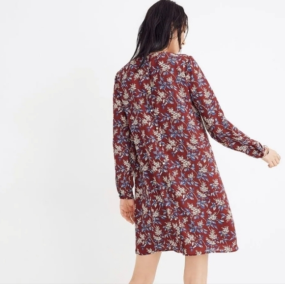 Madewell Button-Back Dress in Antique Flora S - Picture 2 of 13